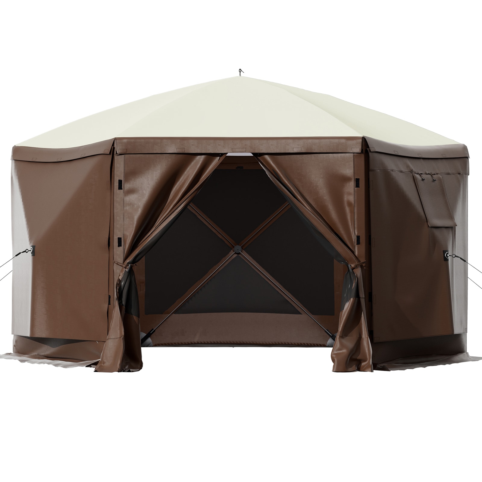 Camping Pop-up Gazebo Tent Waterproof Screen Shelter For Camping_voghion.com